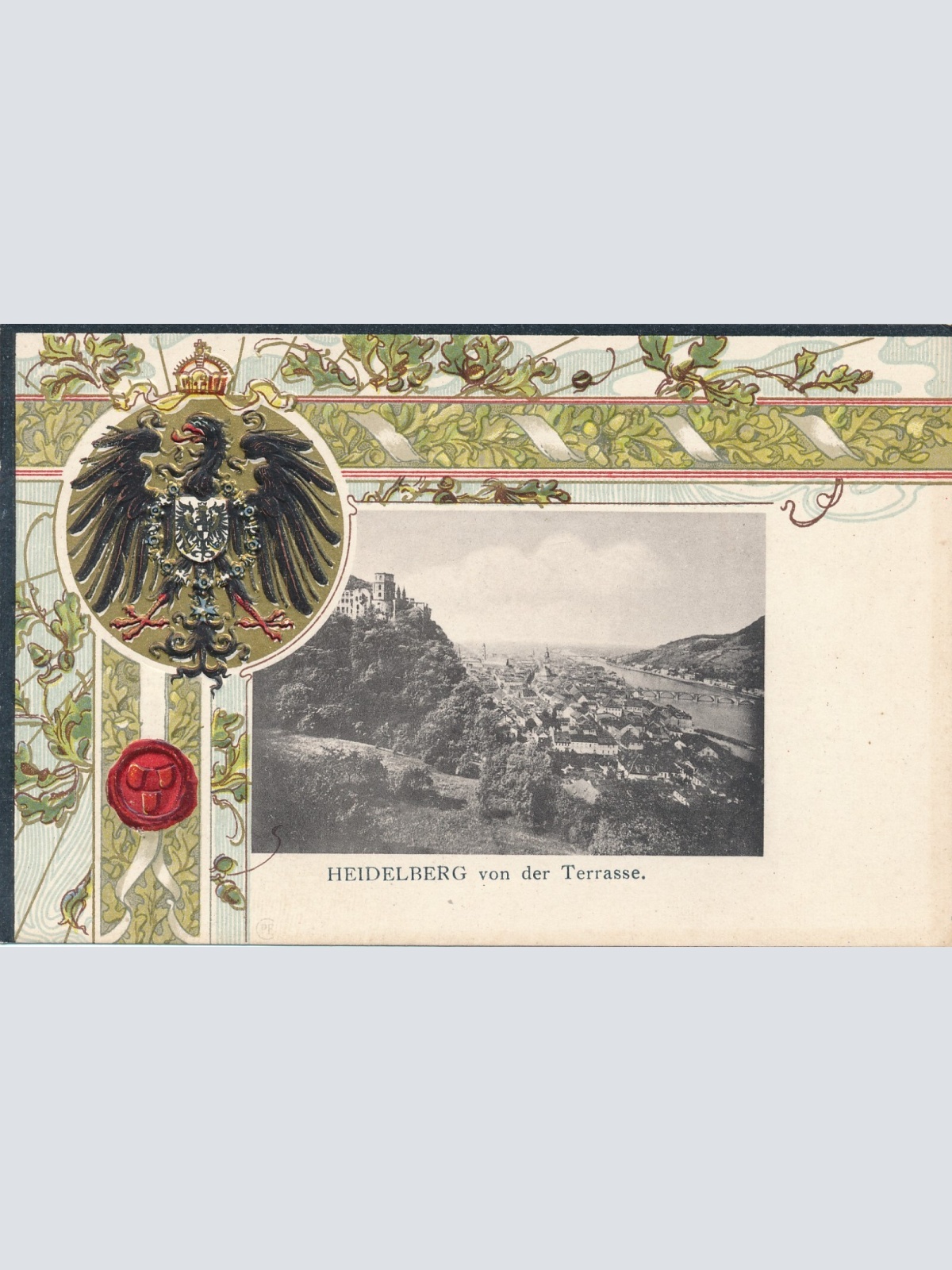 Präge - Litho - Karte aus Heidelberg Baden - Württemberg Ansichtskarte (11380)