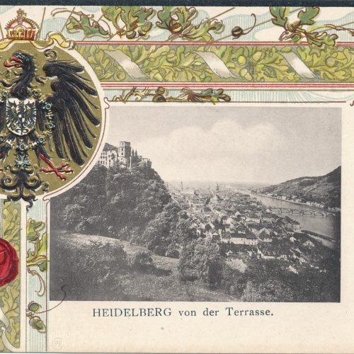 Präge - Litho - Karte aus Heidelberg Baden - Württemberg Ansichtskarte (11380)