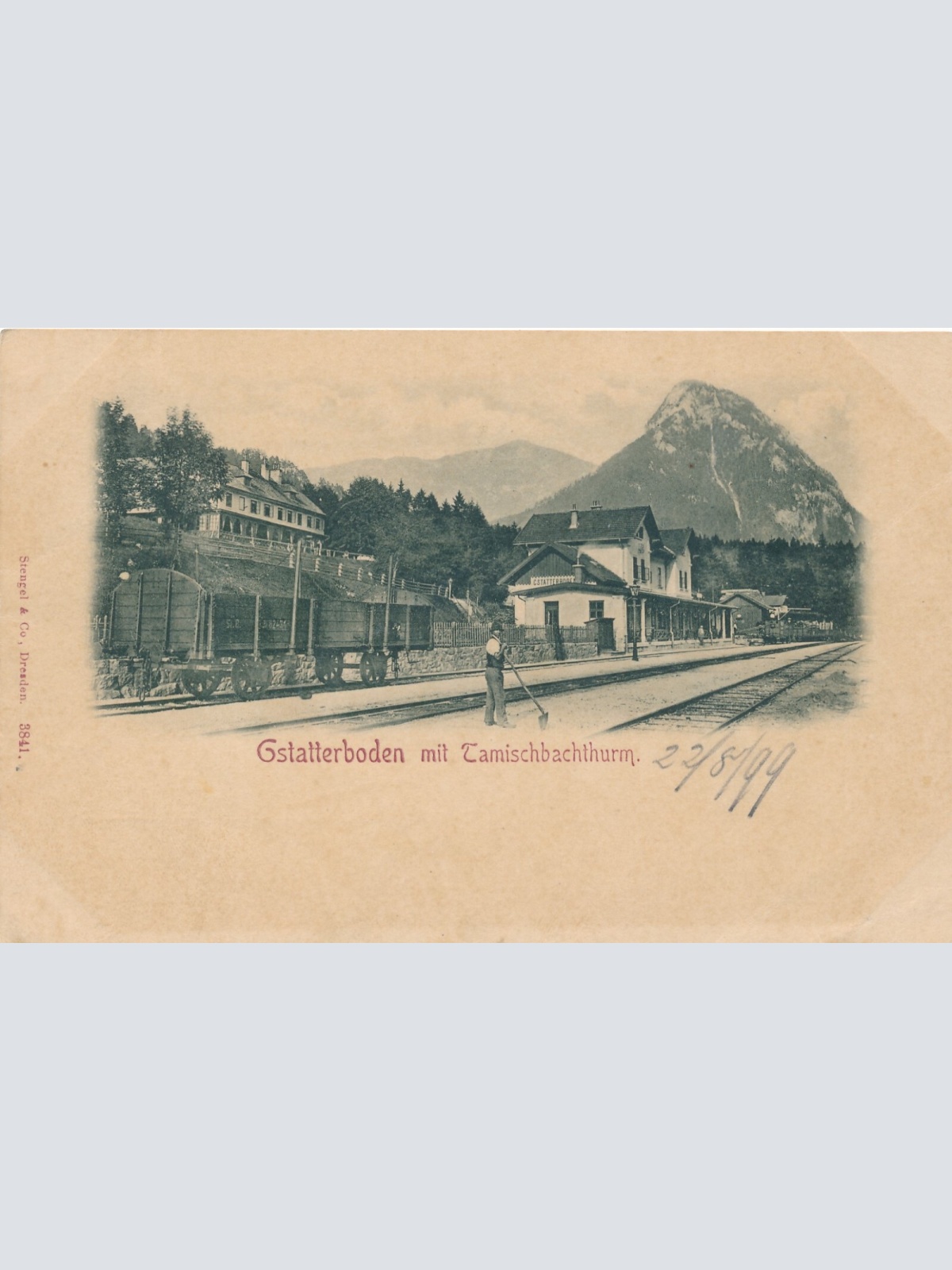 AK aus Gstatterboden mit Bahnhof Steiermark Ansichtskarte (12324)
