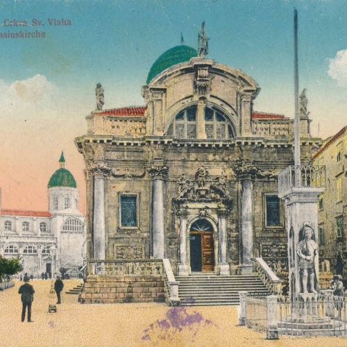 AK aus Dubrovnik Crkva S. Vlaha Kroatien Ansichtskarte (12543)