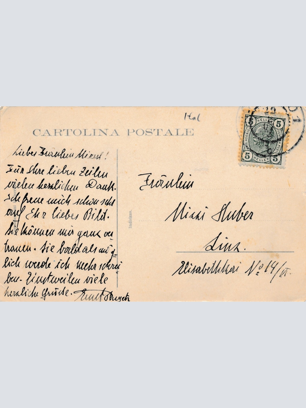 AK aus Roverto mit Brunnen Piazza Rosmini Italien Ansichtskarte (12541)