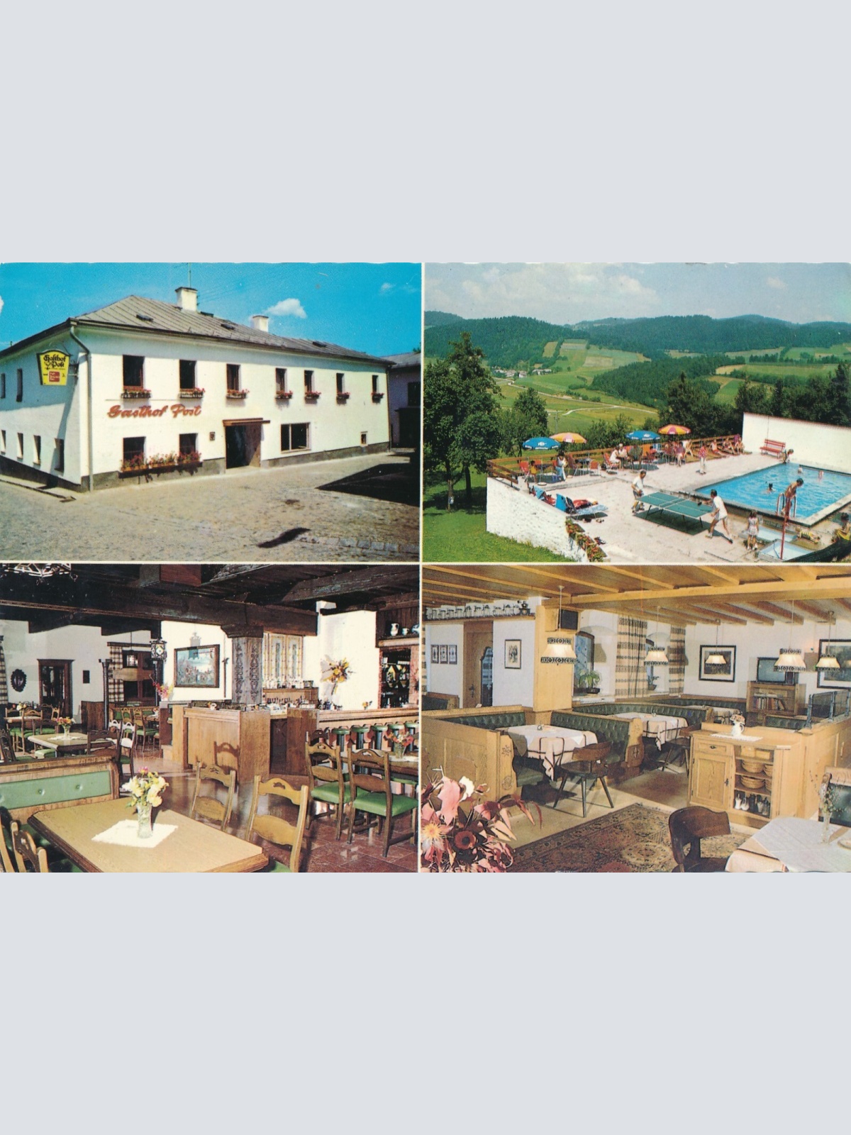 AK aus Peilstein mit Gasthof zur Post Oberösterreich Ansichtskarte (J371)