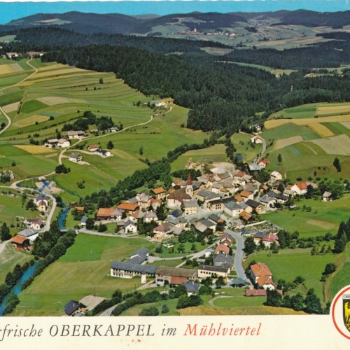 AK aus Oberkappel Oberösterreich Fliegerfoto Ansichtskarte (J374)