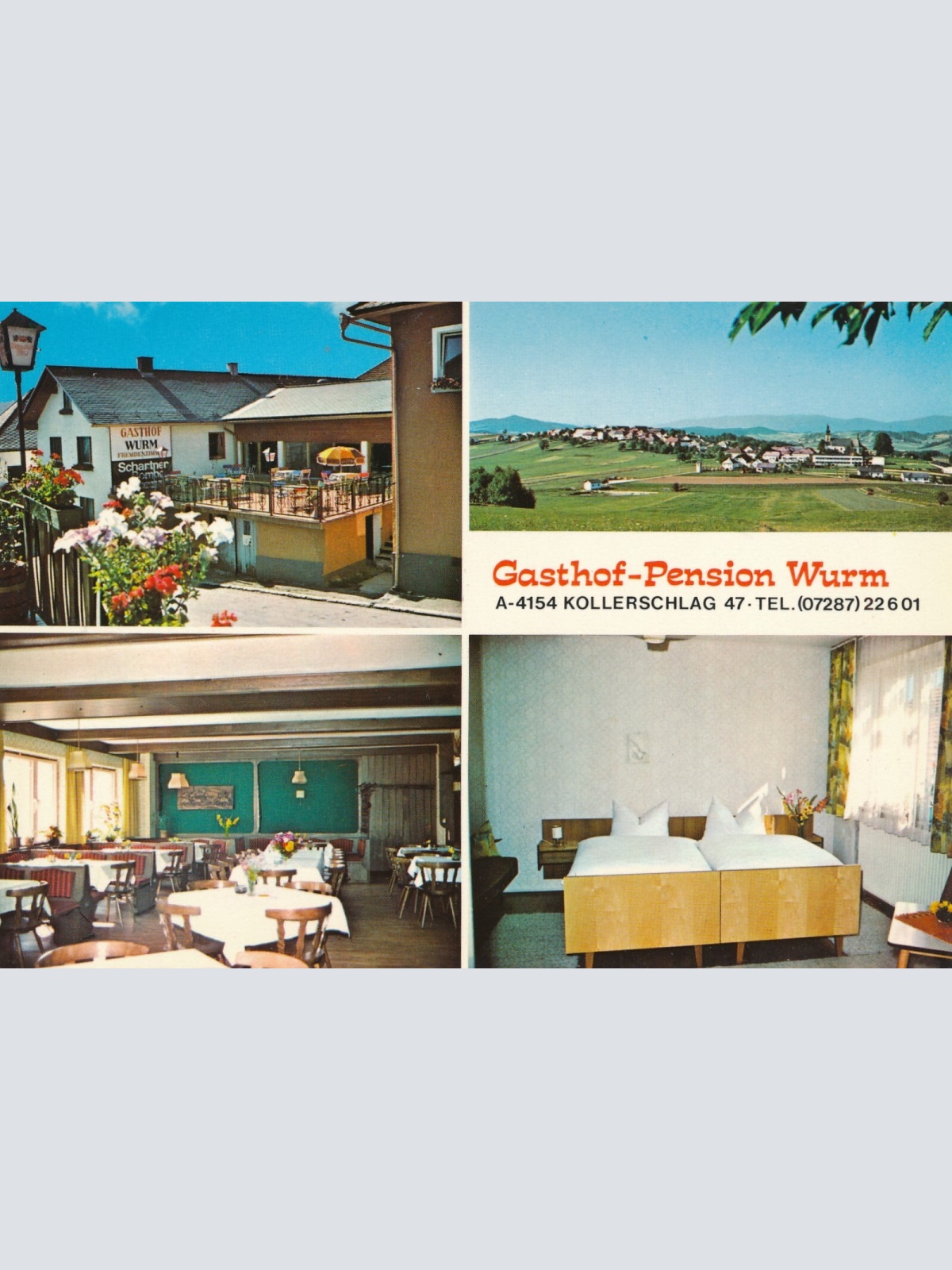 AK aus Kollerschlag mit Gasthof Wurm Oberösterreich Ansichtskarte (J377)