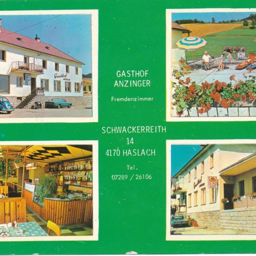AK aus Haslach mit Gasthof Anzinger Mehrbildkarte Ansichtskarte (J386)