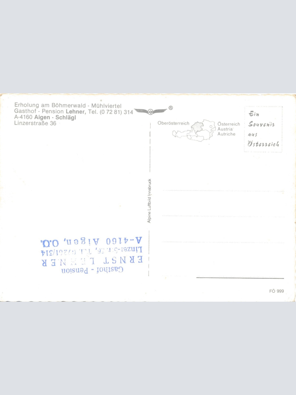 AK aus Aigen-Schlägl mit Gasthof Lehner Mehrbildkarte Ansichtskarte (J390)