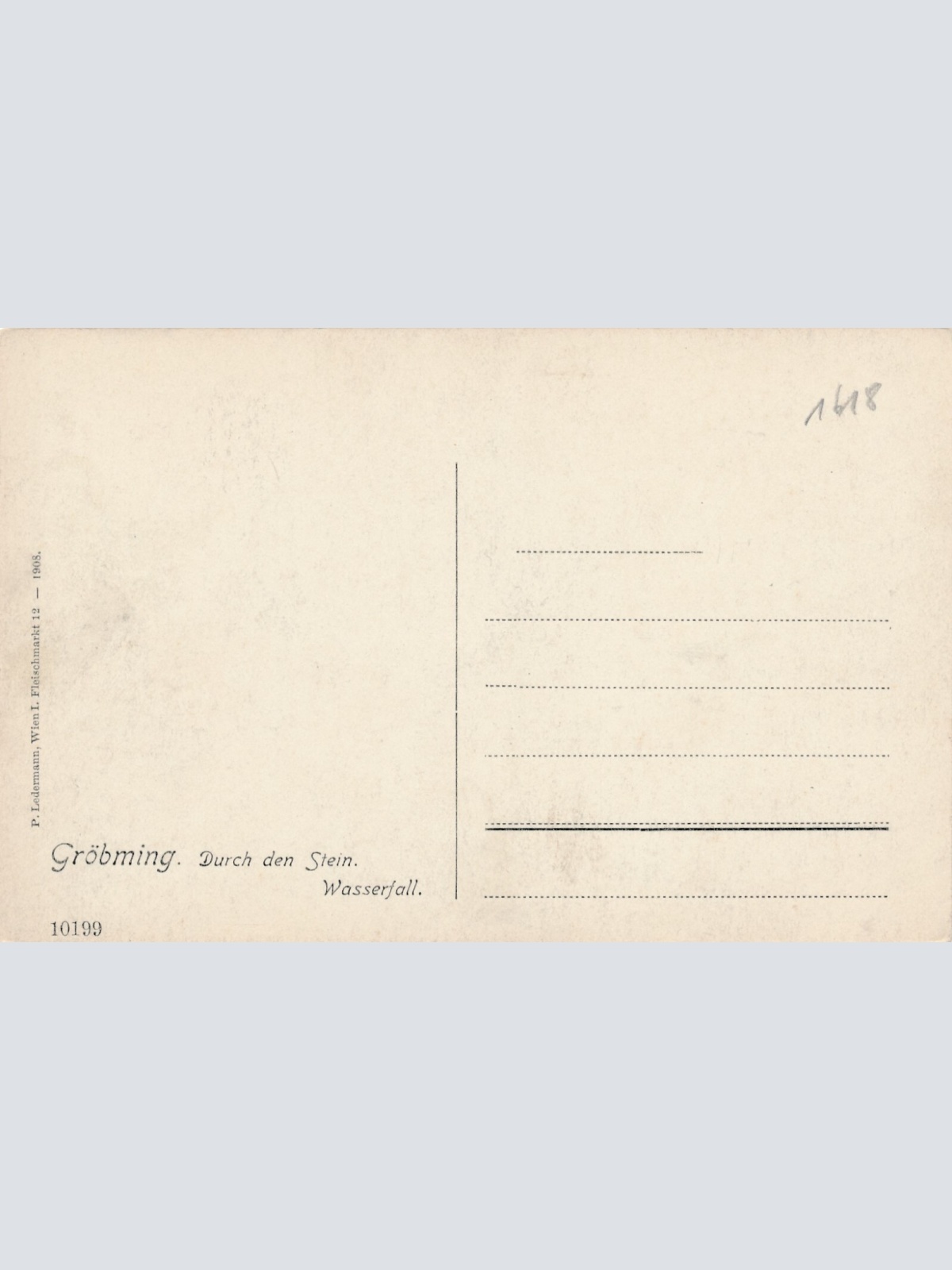 AK aus Gröbming mit Wasserfall Steiermark Ansichtskarte (13045)