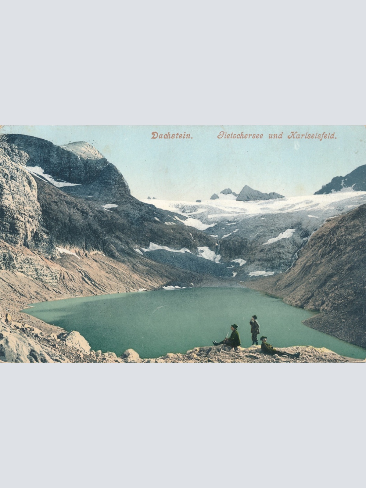 AK vom Dachstein mit Gletschersee Steiermark Ansichtskarte (13048)