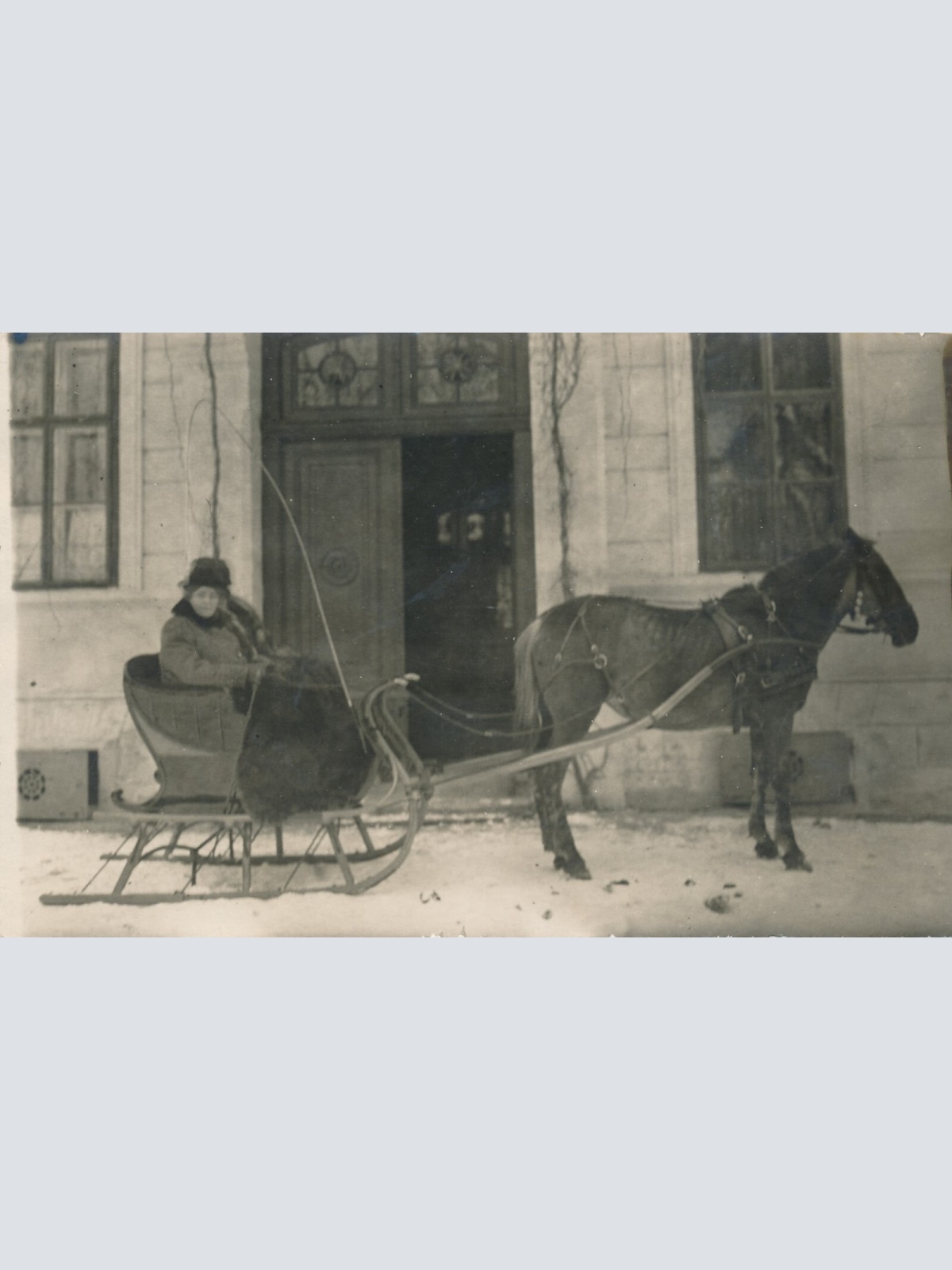 AK Annodazumals mit Pferdeschliten Ansichtskarte (13448)