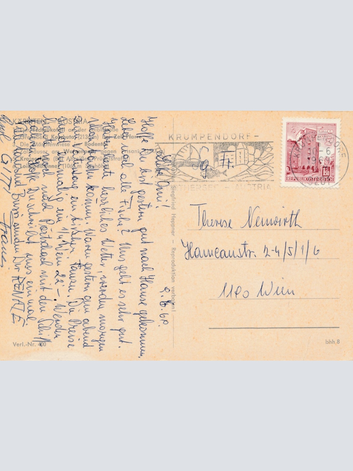 AK, Gruß von der Karawankengrenze, Kärnten (S3166)