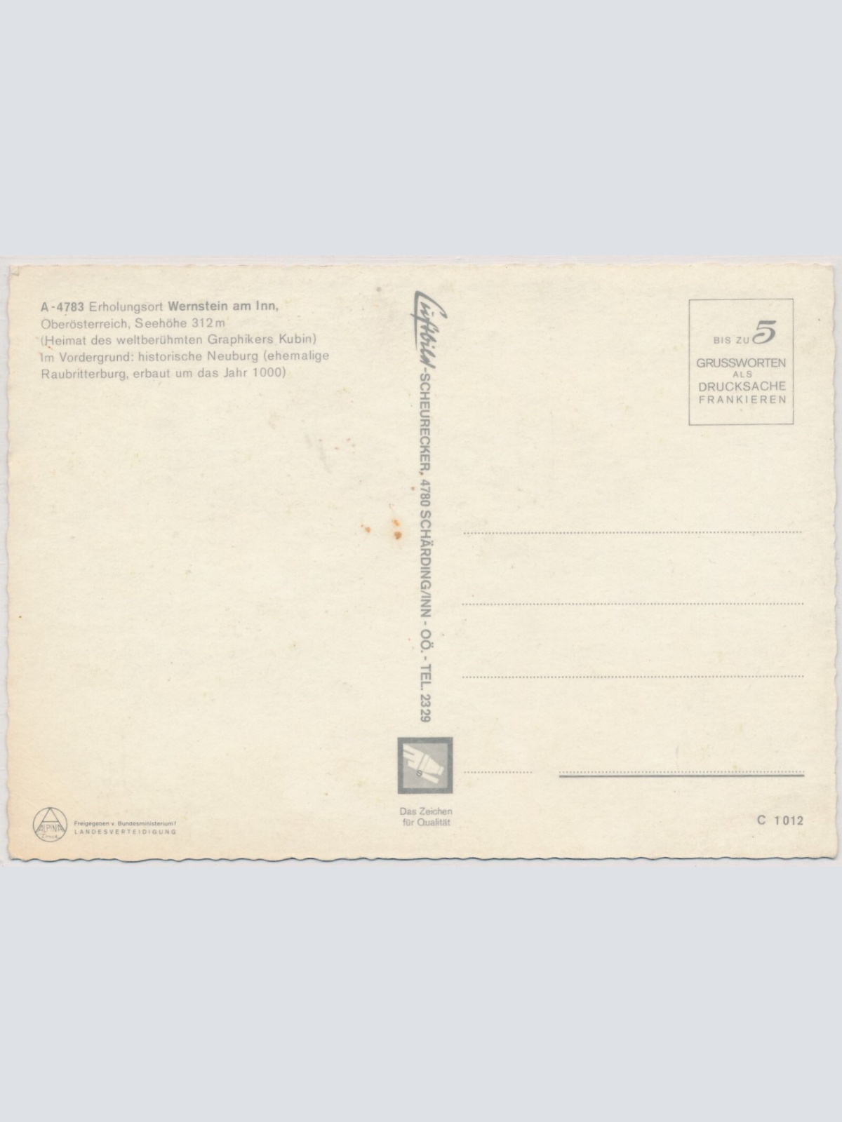 AK, Wernstein am Inn, Oberösterreich (S3026)