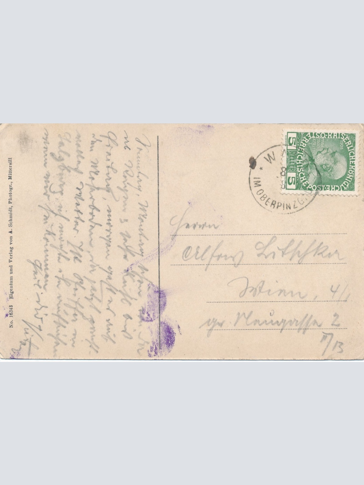 AK aus Wald Pinzgau Salzburg Ansichtskarte (13418)