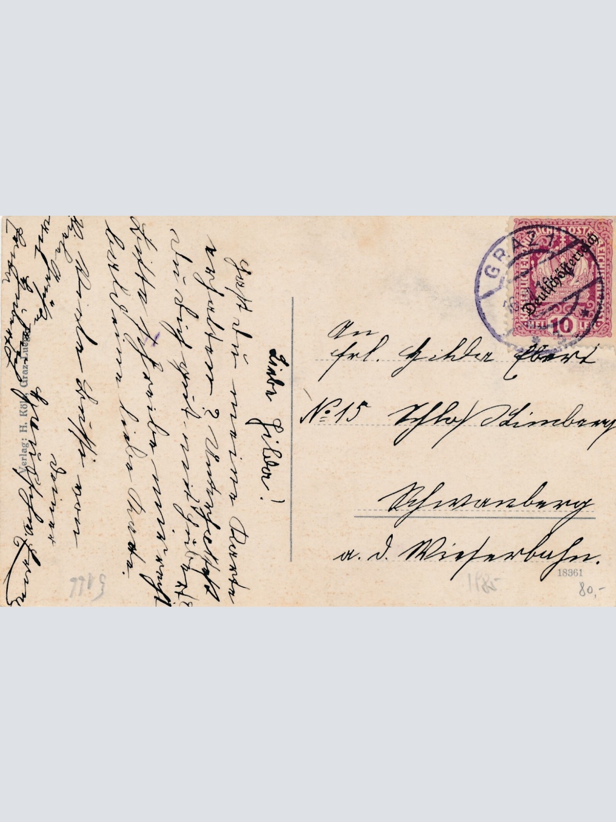 AK aus Graz Schlossbergbahn Steiermark Ansichtskarte (13461)