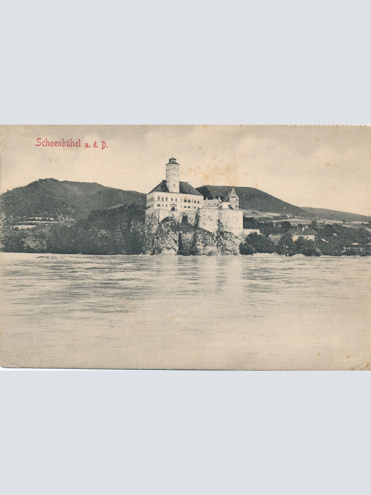 AK aus Schönbühel mit Schloss Niederösterreich Ansichtskarte (13538)