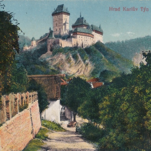 AK aus Hrad Karluv Tyn Tschechoslowakei Ansichtskarte (13528)