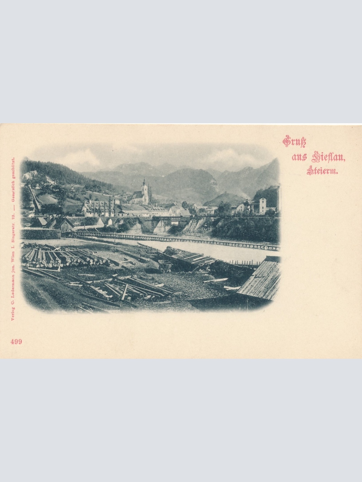 AK gruß aus Hieflau Steiermark Ansichtskarte (12587)