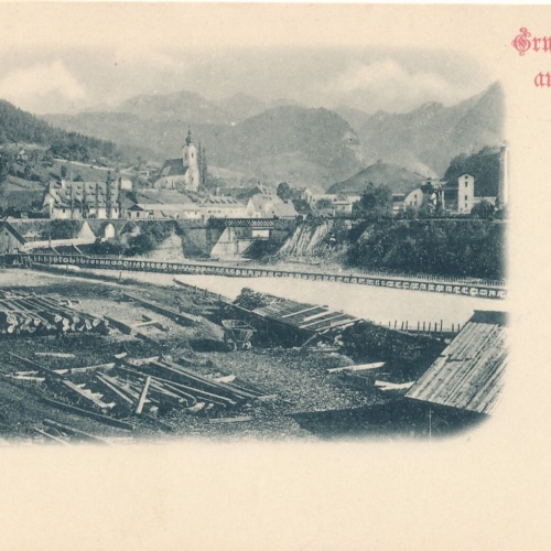 AK gruß aus Hieflau Steiermark Ansichtskarte (12587)