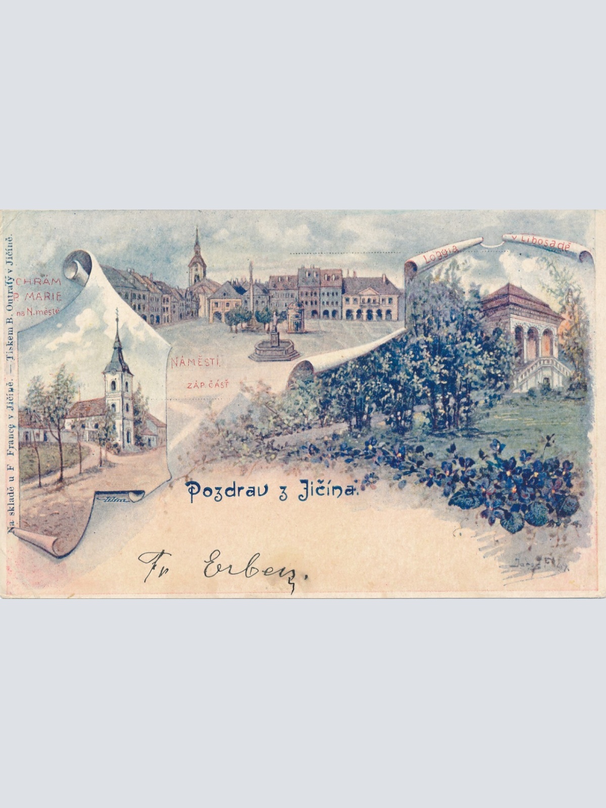 AK aus Jicina Tschechoslowakei Ansichtskarte (11815)