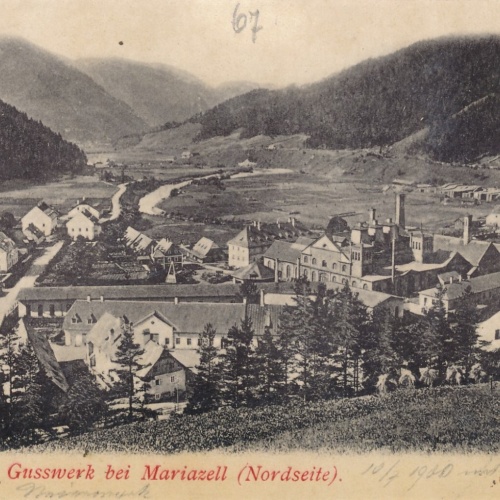 AK gruss aus Gusswerk bei Mariazell Steiermark Ansichtskarte (12588)