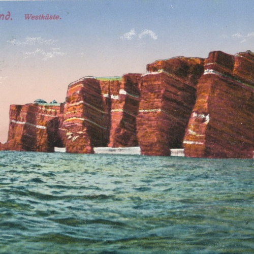 AK aus Helgoland Westküste Schleswig Holstein Ansichtskarte (12725)