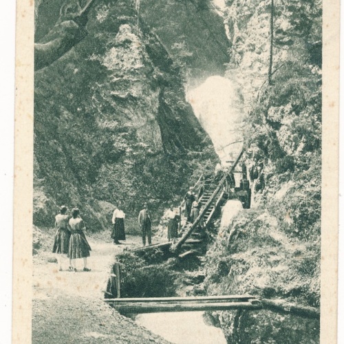 AK aus Grünau mit Marienwasserfall Steiermark Ansichtskarte (13206)