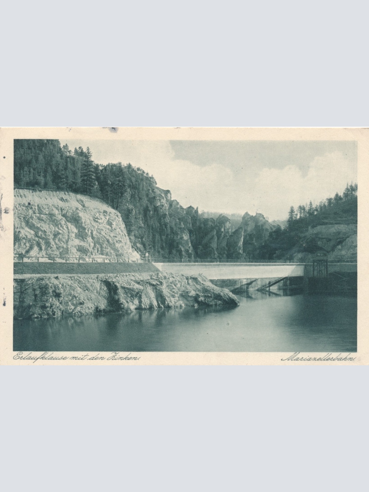 AK vom Erlaufsee mit dem Zinken Steiermark Ansichtskarte (13207)