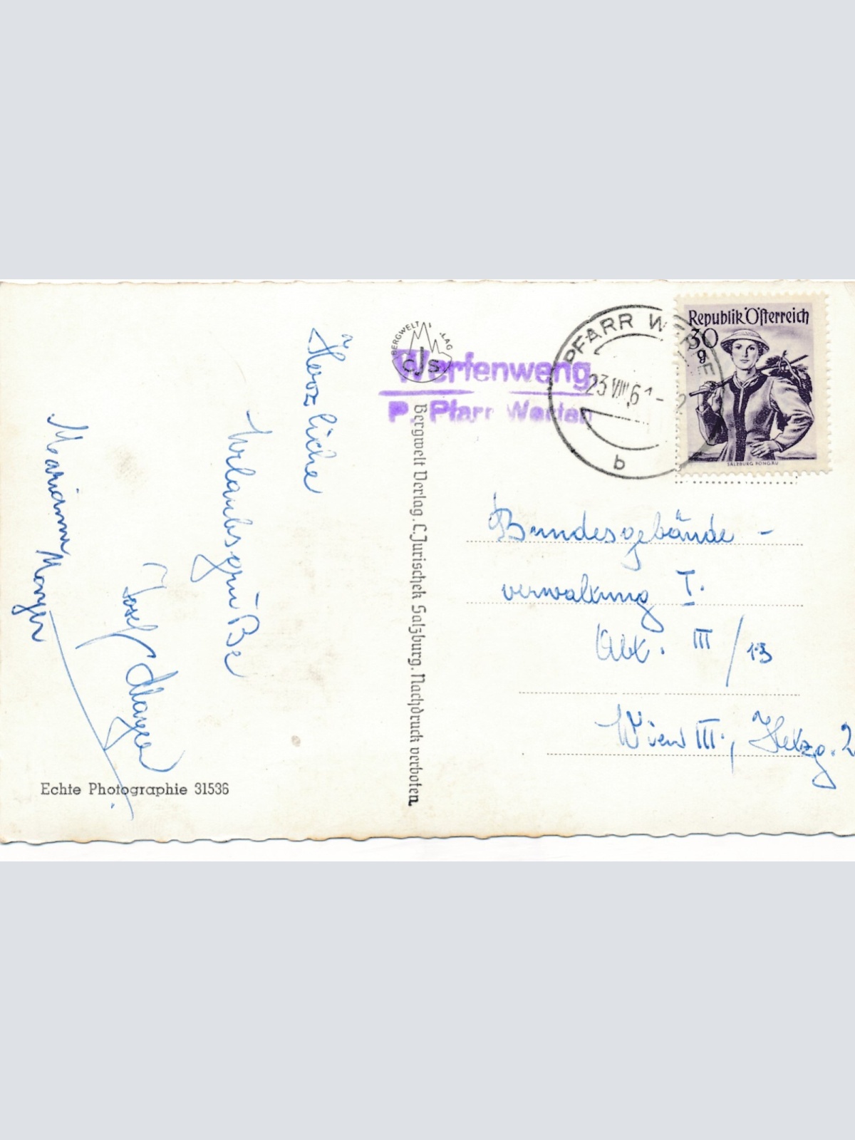 AK aus Werfenweng Salzburg Ansichtskarte (13263)