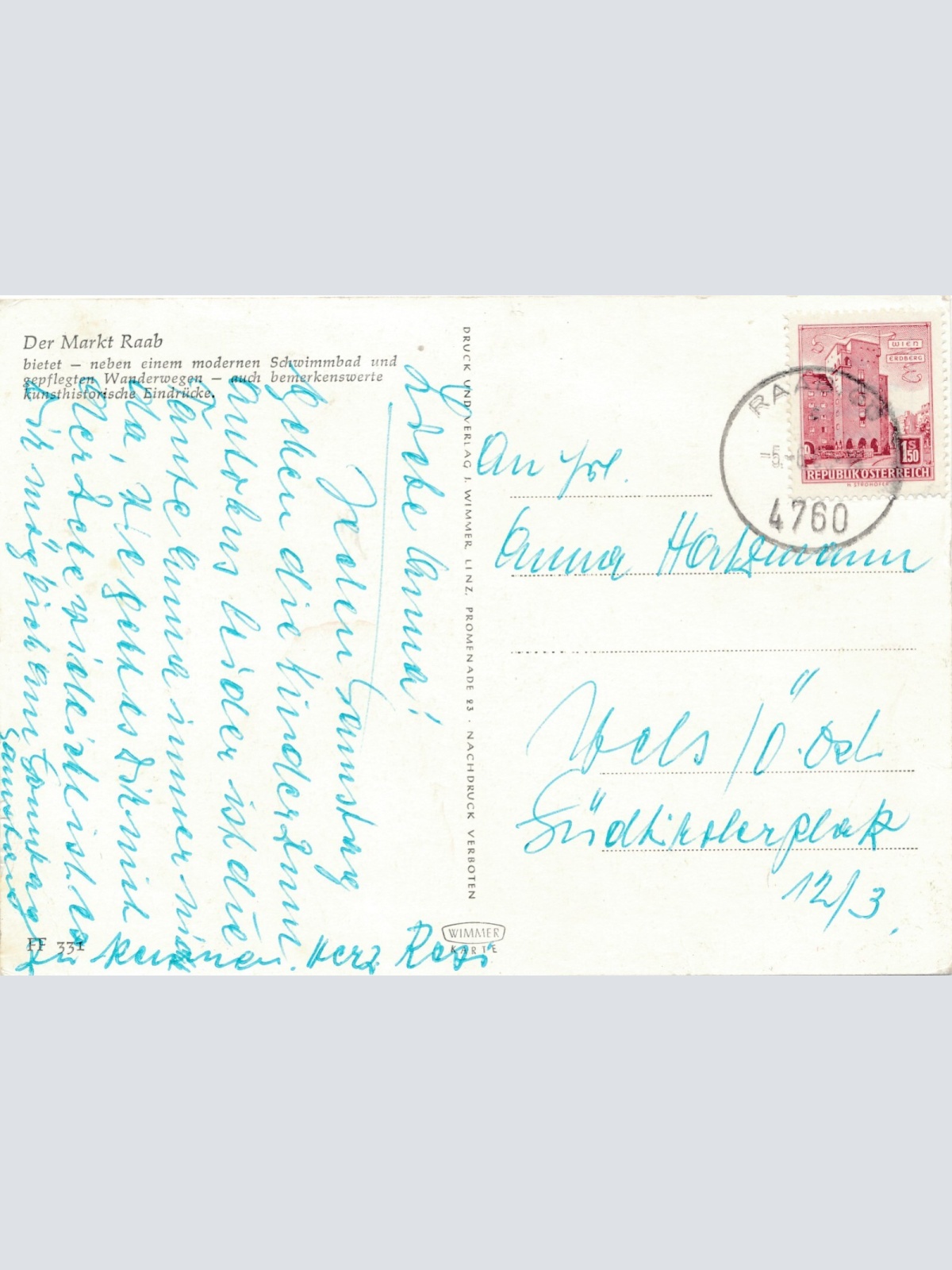 AK, Der Markt Raab, Oberösterreich (S3071)