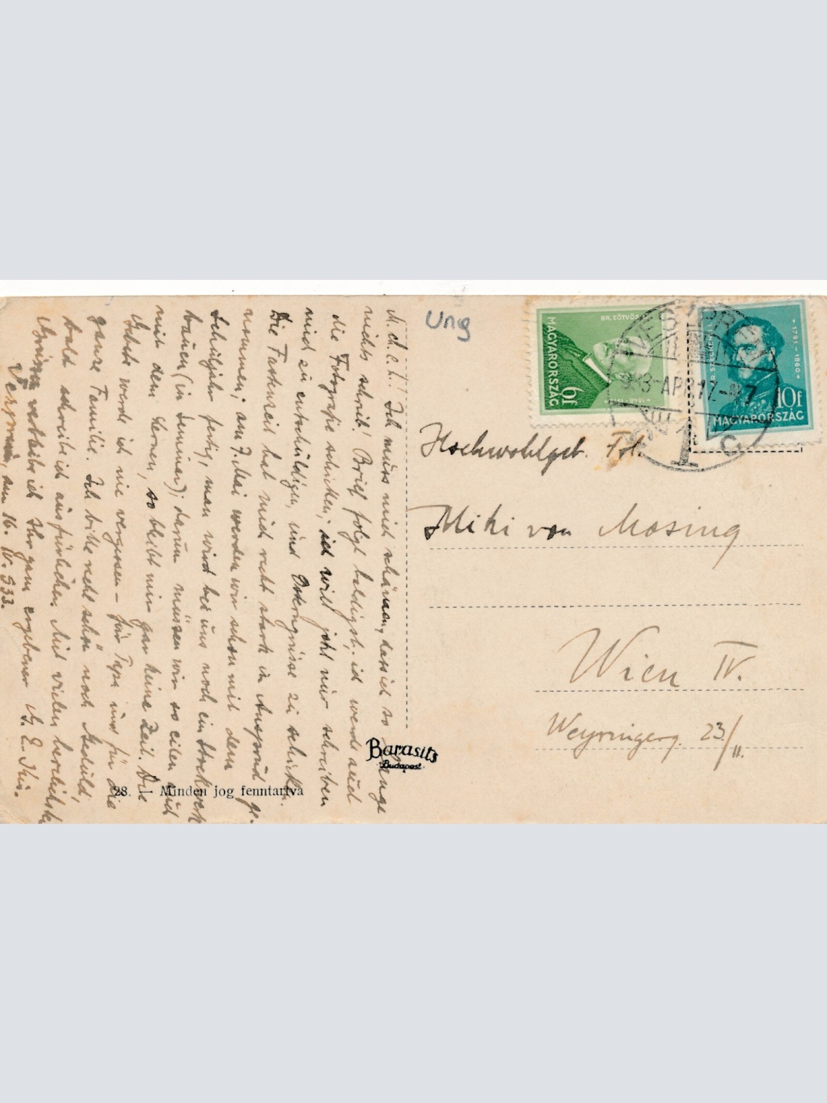 AK aus Veszprem Angol kisasszonyok intezete Ungarn Ansichtskarte (12822)