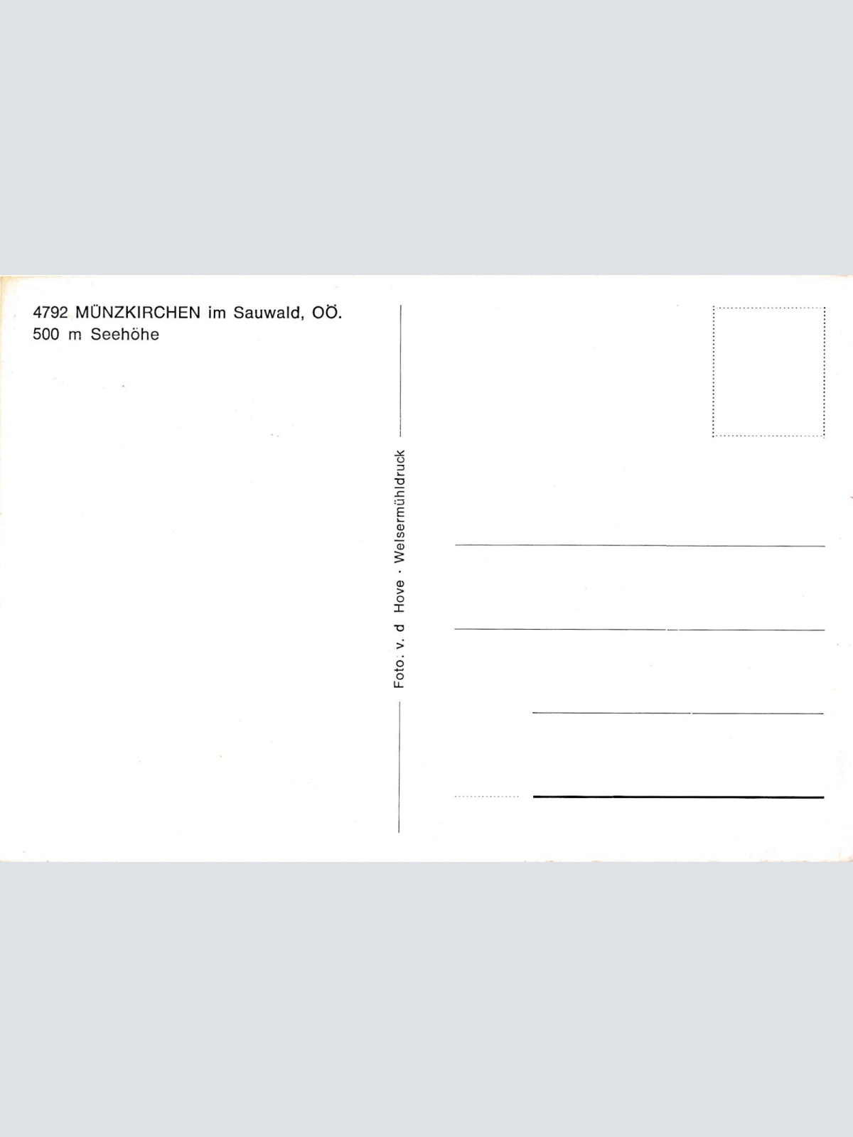AK, Münzkirchen im Sauwald, Oberösterreich (S3073)
