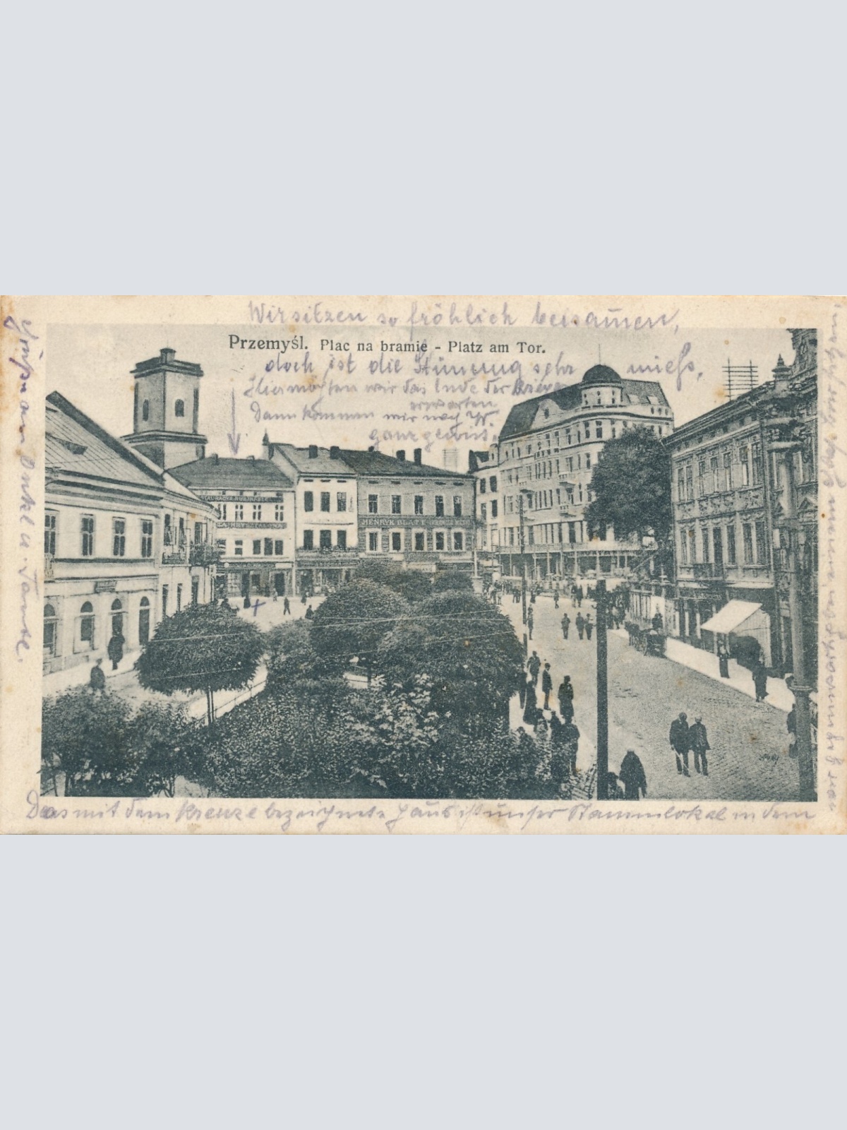 AK aus Prezemysl Plac na bramie Platz am Tor Polen Ansichtskarte (13471)