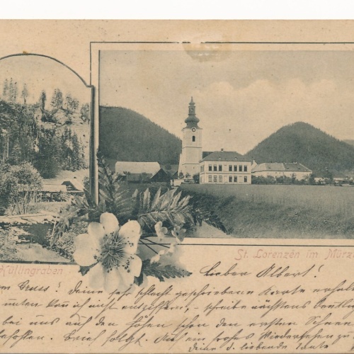 AK aus St. Lorenzen im Mürzthal Steiermark Ansichtskarte (13389)