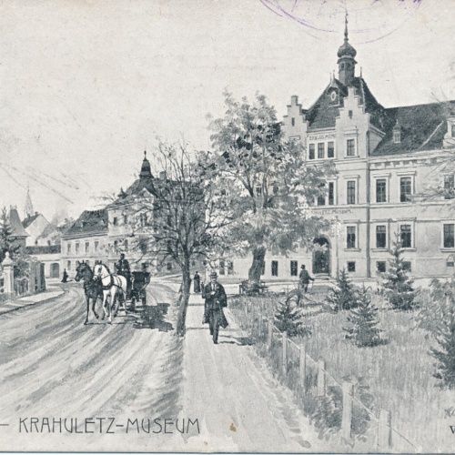 AK aus Eggenburg mit Krahuletz Museum Ansichtskarte (12976)