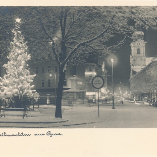 AK aus Graz im Winter Herzliche Weihnachten Steiermark Ansichtskarte (13293)