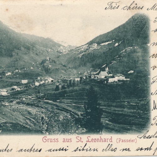 AK gruss aus St. Leonhard Italien Ansichtskarte (13330)
