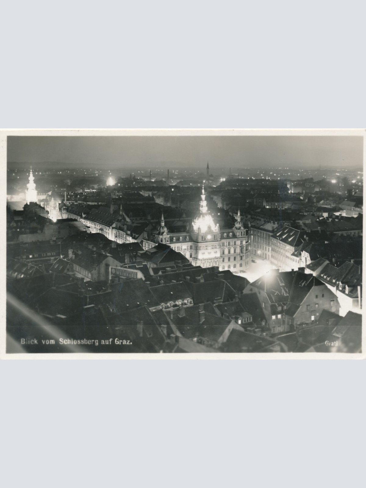 AK aus Graz blick vom Schlossberg Steiermark Ansichtskarte (13310)