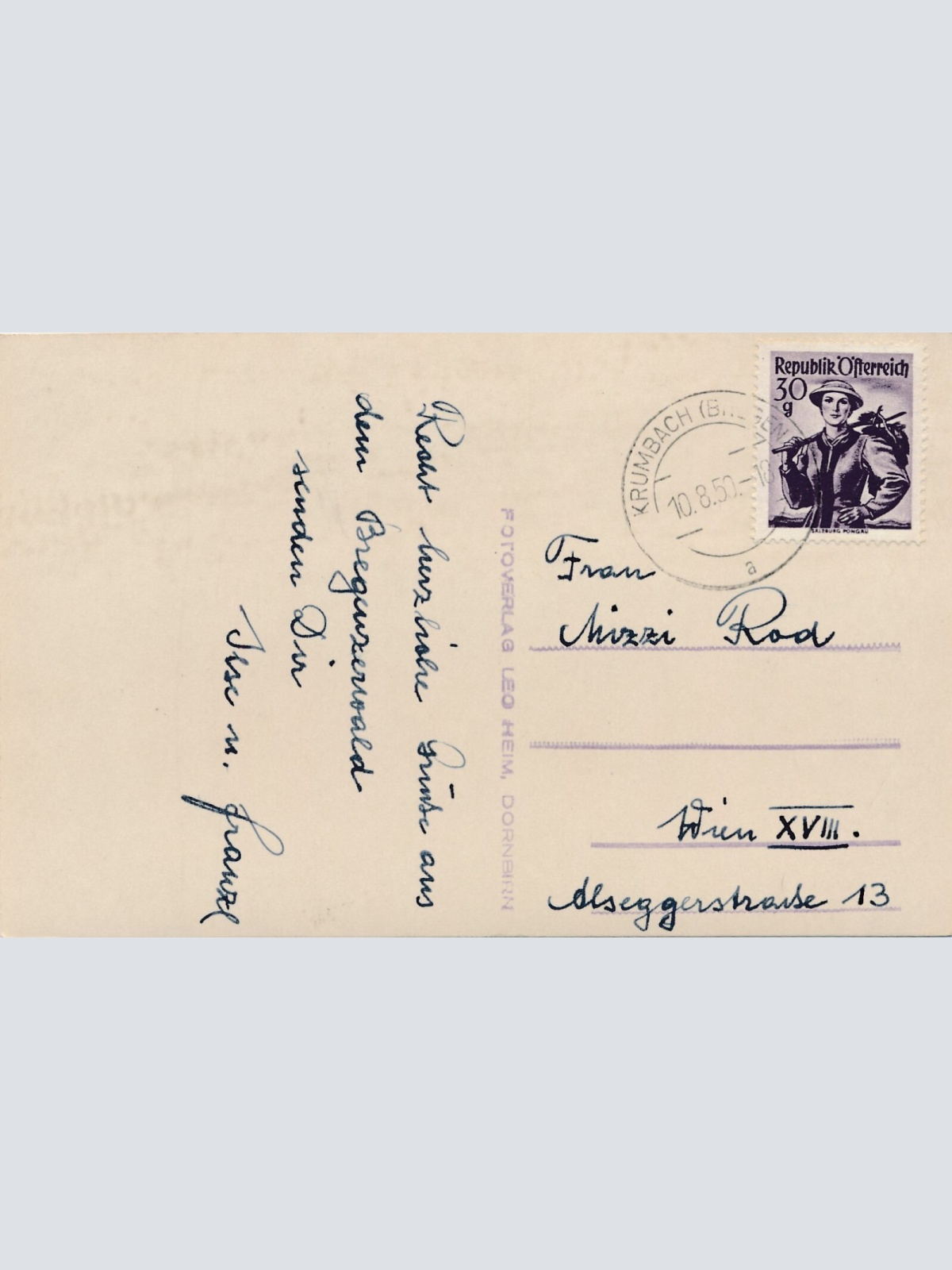 AK, Krumbach mit Bodensee, Niederösterreich (S3372)