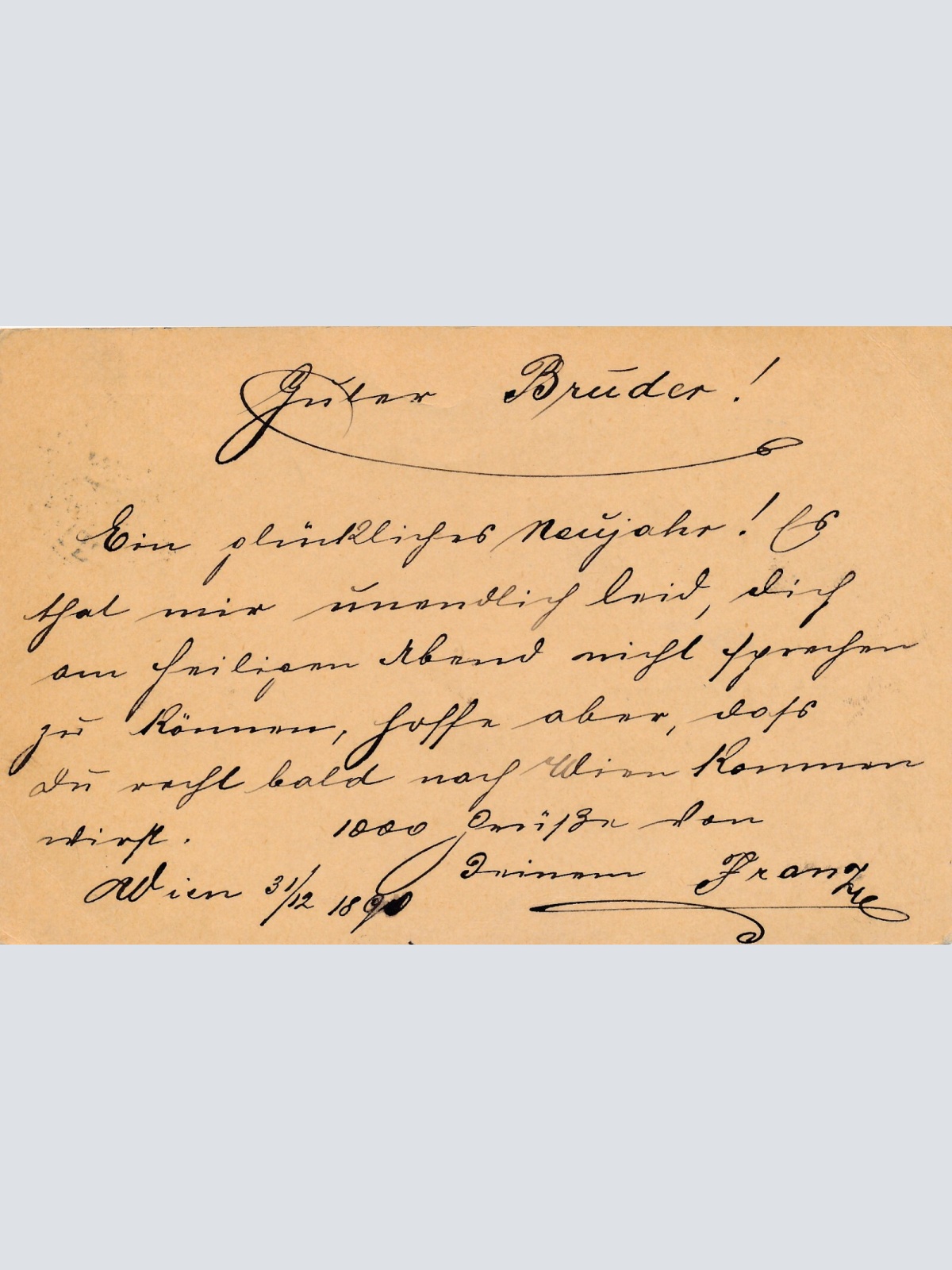 2 Kreuzer - Ganzsachen - Karte 1890 aus Wien Weissgärber (13559)