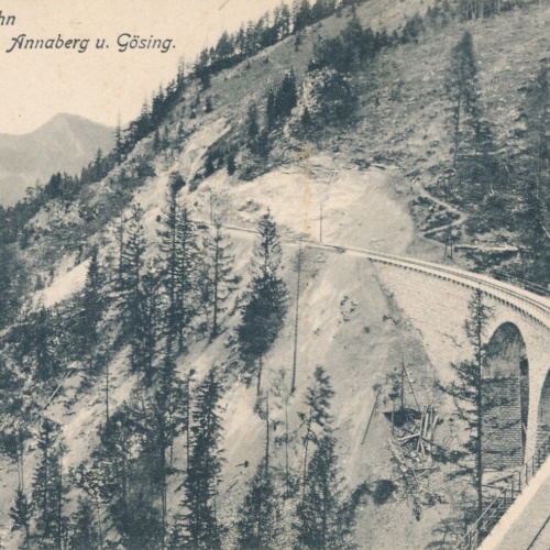AK, Mariazeller Bahn, Annaberg u. Gösing, Niederösterreich (S3224)