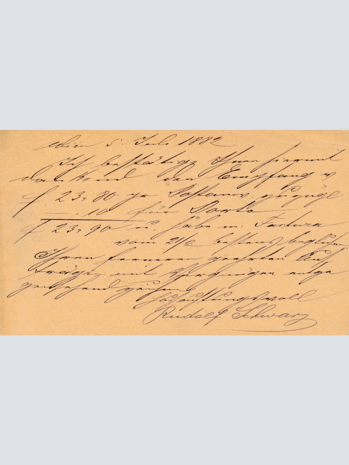 2 Kreuzer - Ganzsachen - Karte 1882 aus Wien Landstrasse (13560)