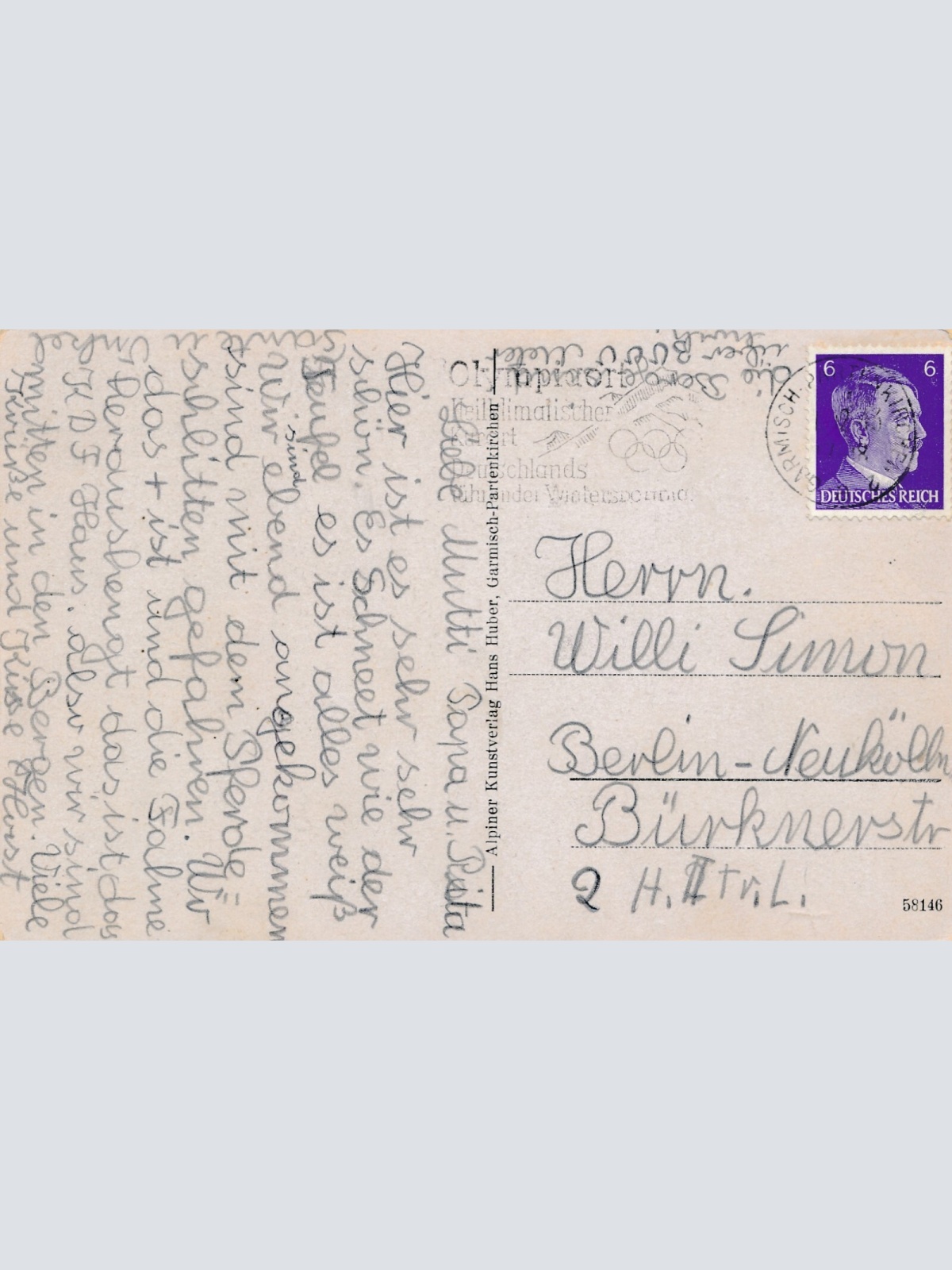 AK, Garmisch-Partenkirchen, Bayern, Ansichtskarte (S3616)