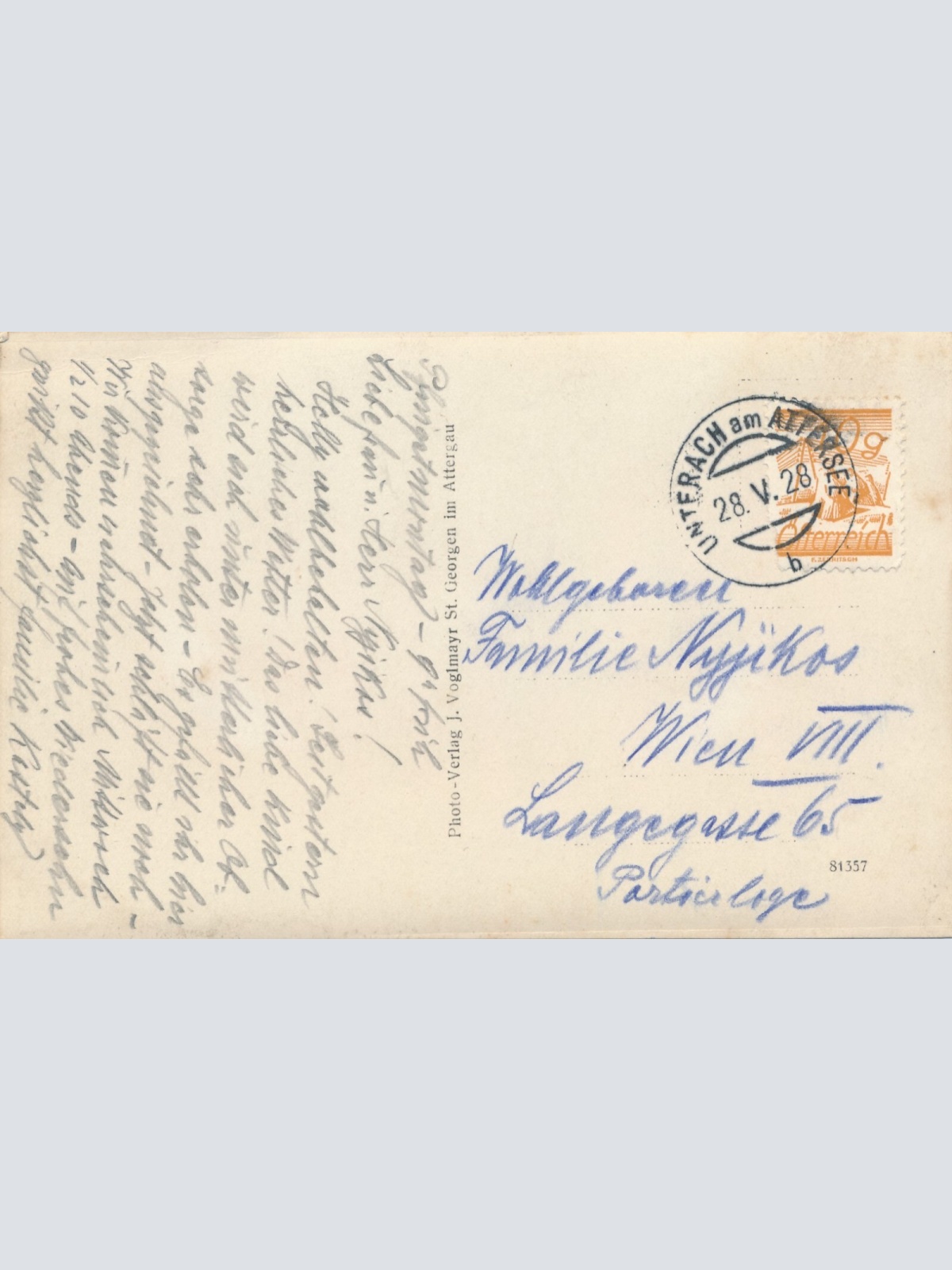 AK, Unterrach am Attersee, Oberösterreich, Ansichtskarte (S3654)