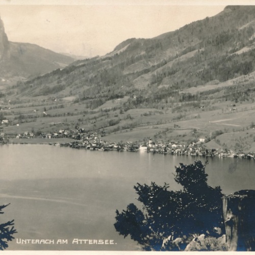 AK, Unterrach am Attersee, Oberösterreich, Ansichtskarte (S3658)