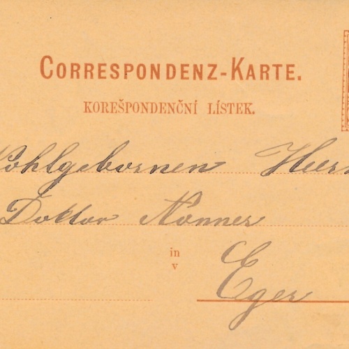 2 Kreuzer - Ganzsachen - Karte 1879 aus Paulowitz (13570)