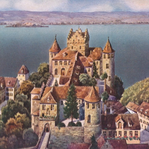AK, Schloss Meersburg, Baden-Württemberg, Ansichtskarte (S3642)