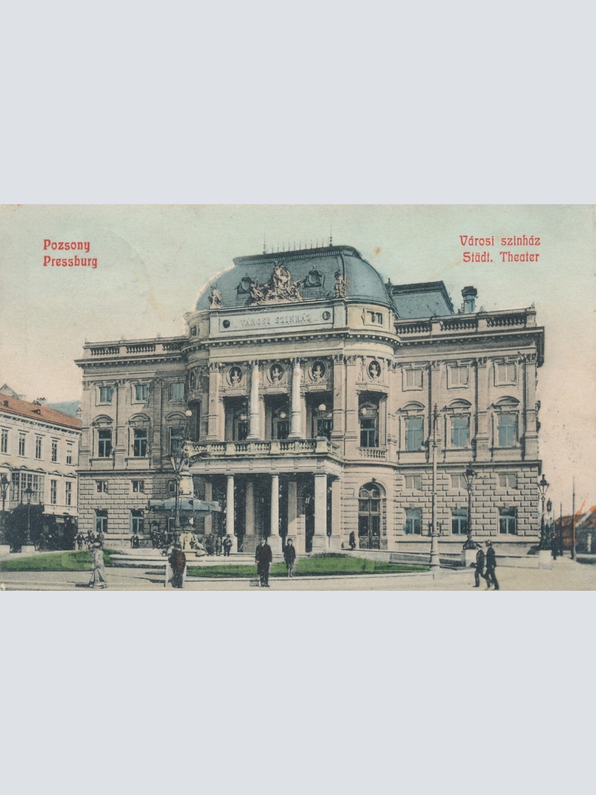 AK aus Pozsony - Pressburg Stadt Theater Tschechoslowakei Ansichtskarte (13212)