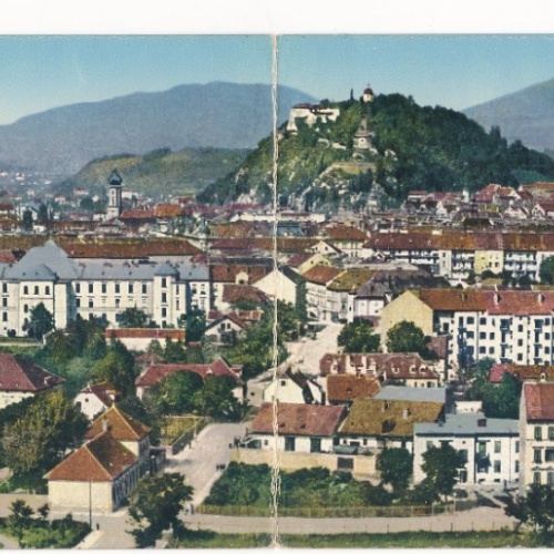 AK Panorama - Karte aus Graz Steiermark Ansichtskarte (13721)