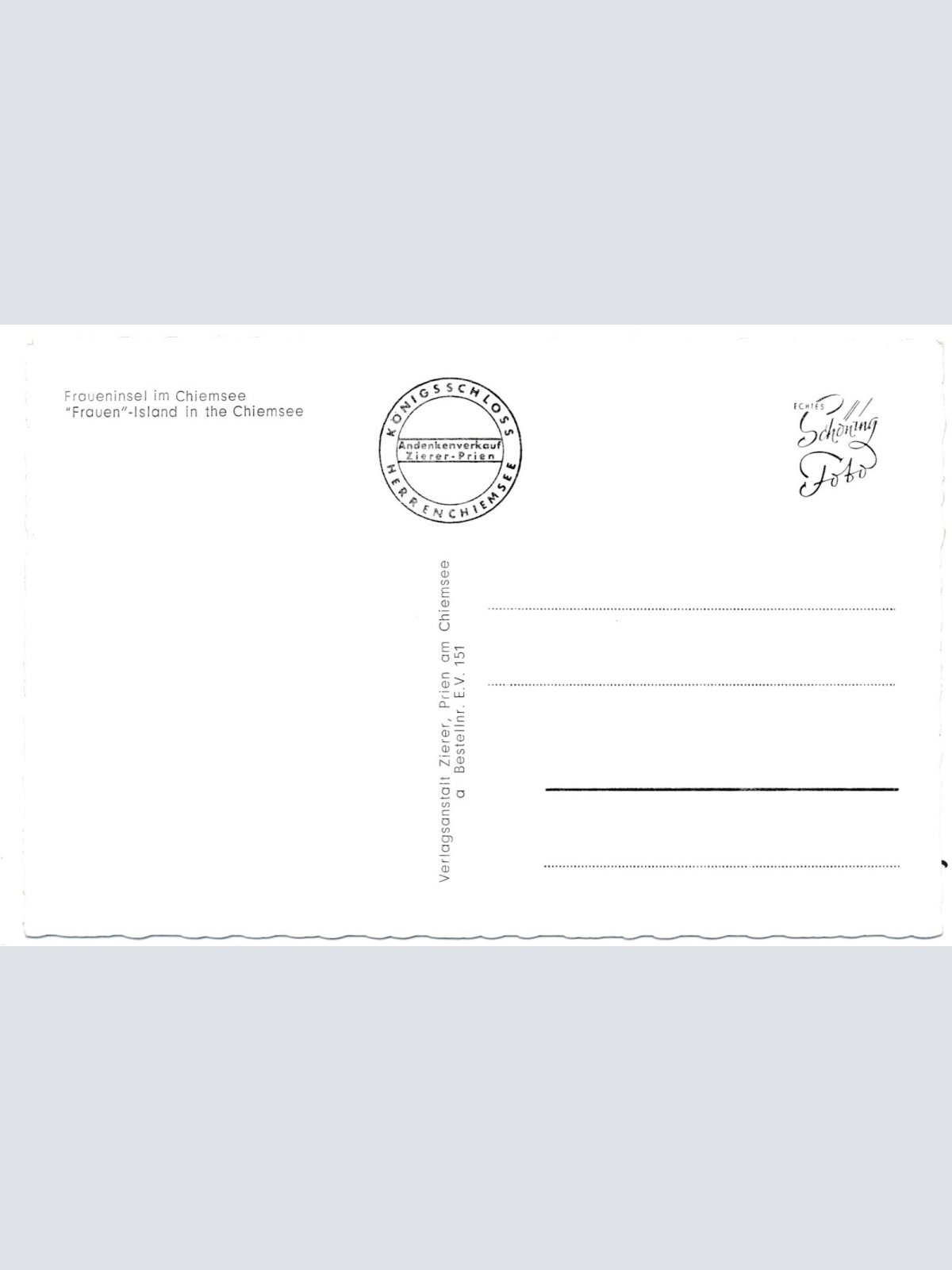 AK, Fraueninsel, Bayern, Ansichtskarte (S3733)