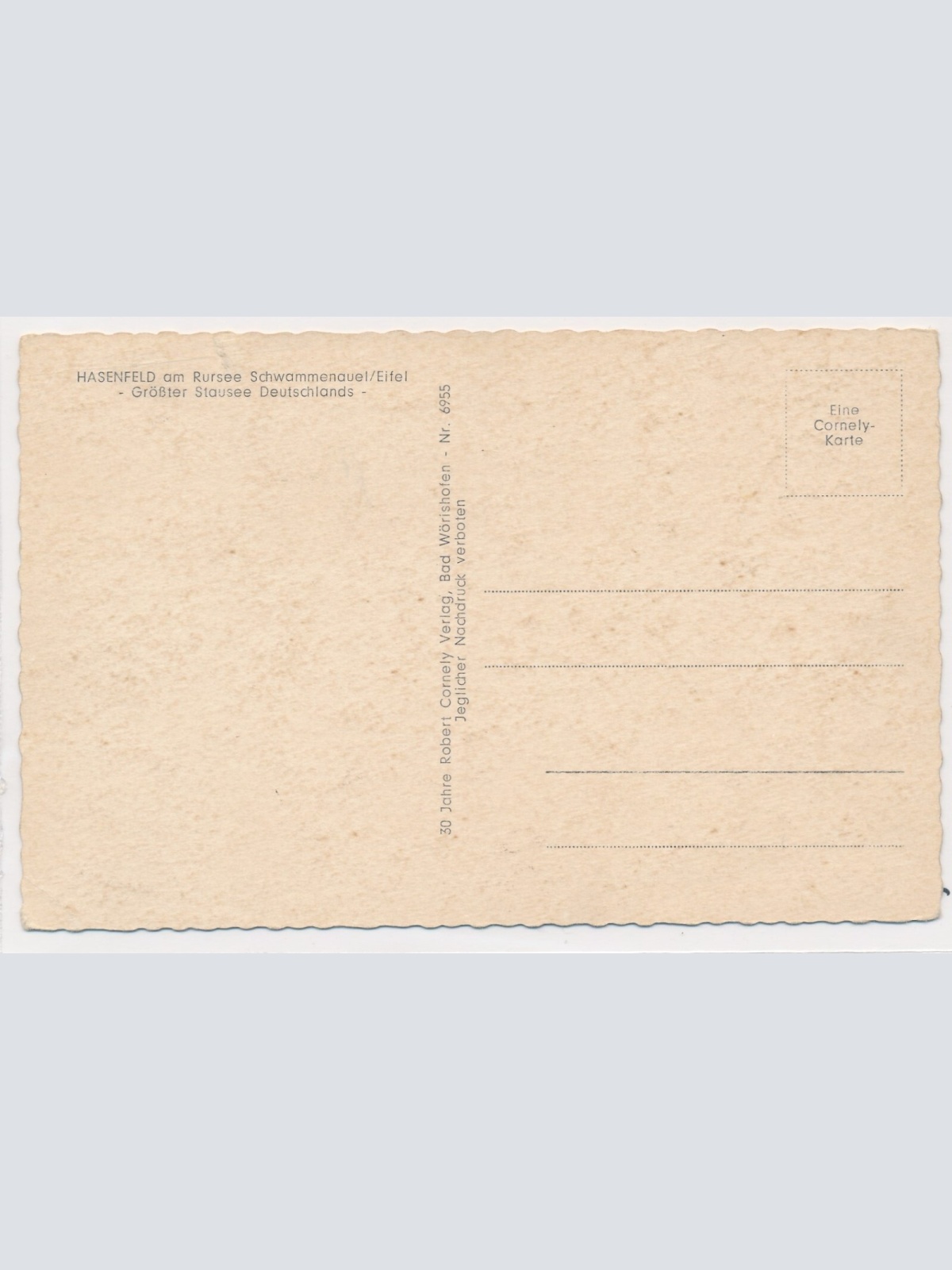 AK, Hasenfeld am Rursee, Nordrhein-Westfalen, Ansichtskarte (S3714)