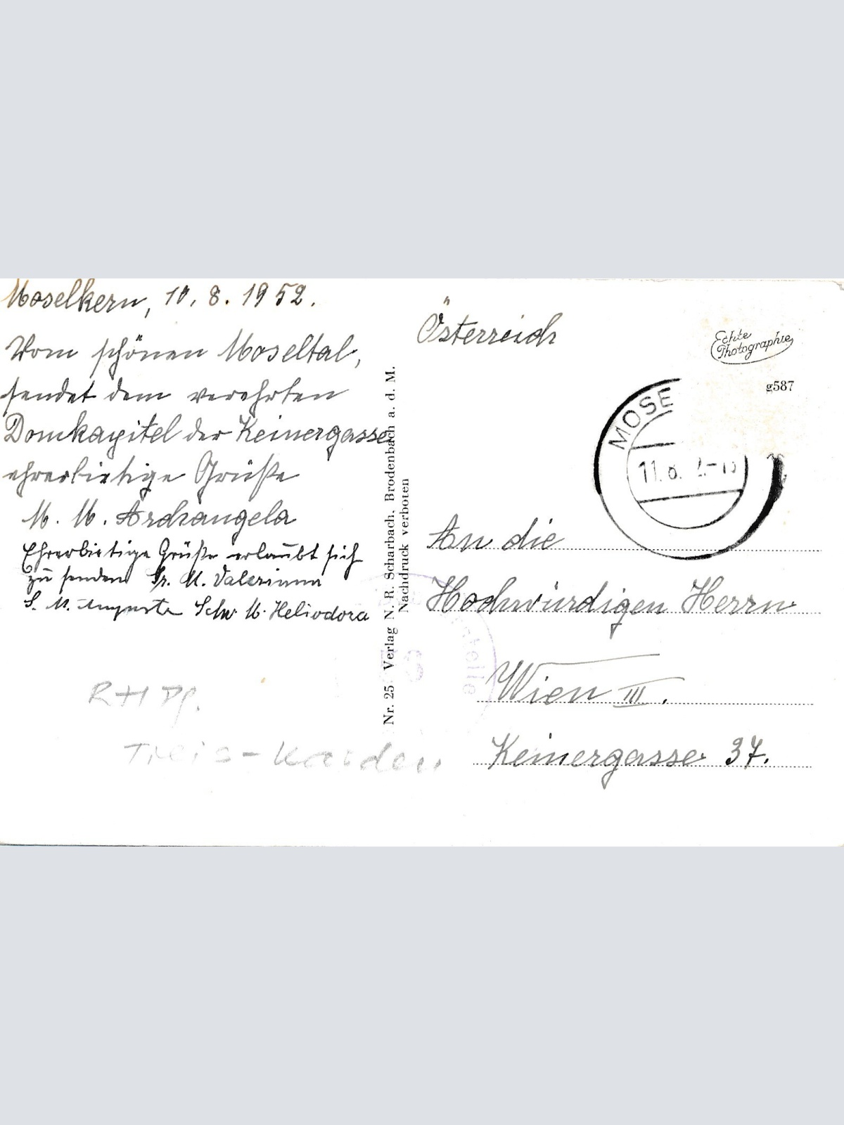 AK, Moselburgen, Rheinland-Pfalz, Ansichtskarte (S3756)